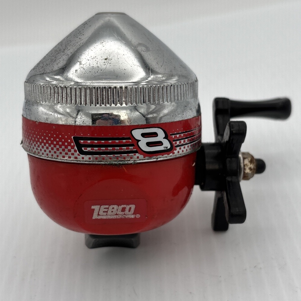 Vintage ZEBCO Dale Earnhardt Jr Fishing REEL ONLY NASCAR #8 Red